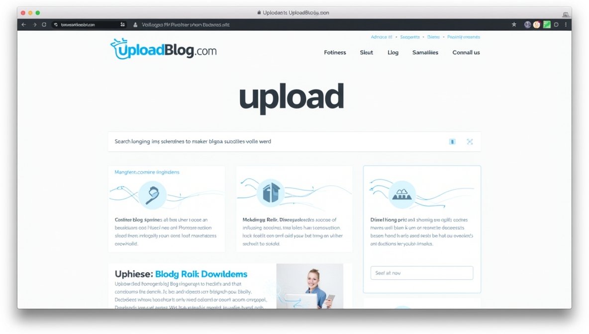 uploadblog.com homepage